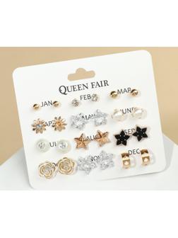 Пусеты 12 пар 