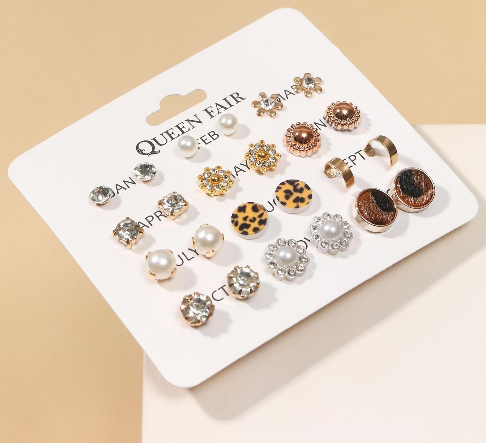 Пусеты 12 пар 