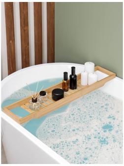 Полка для ванной SAVANNA, 70×14×4,5 см, бамбук