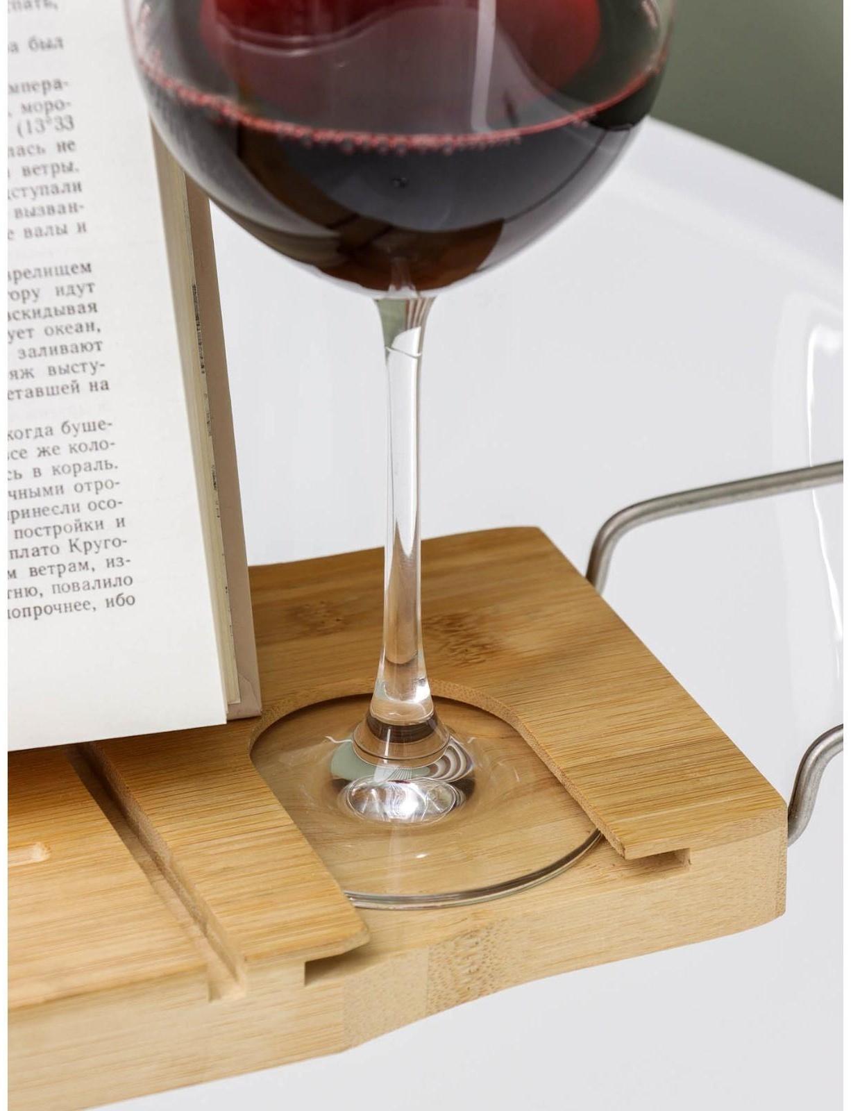 Полка для ванной SAVANNA SPA, 74-95×20,3×2,5 см, бамбук