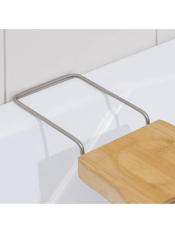 Полка для ванной SAVANNA SPA, 74-95×20,3×2,5 см, бамбук