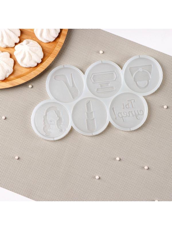 Силиконовая форма «Женский набор», 22×11 см, ячейка d=6 см, цвет прозрачный