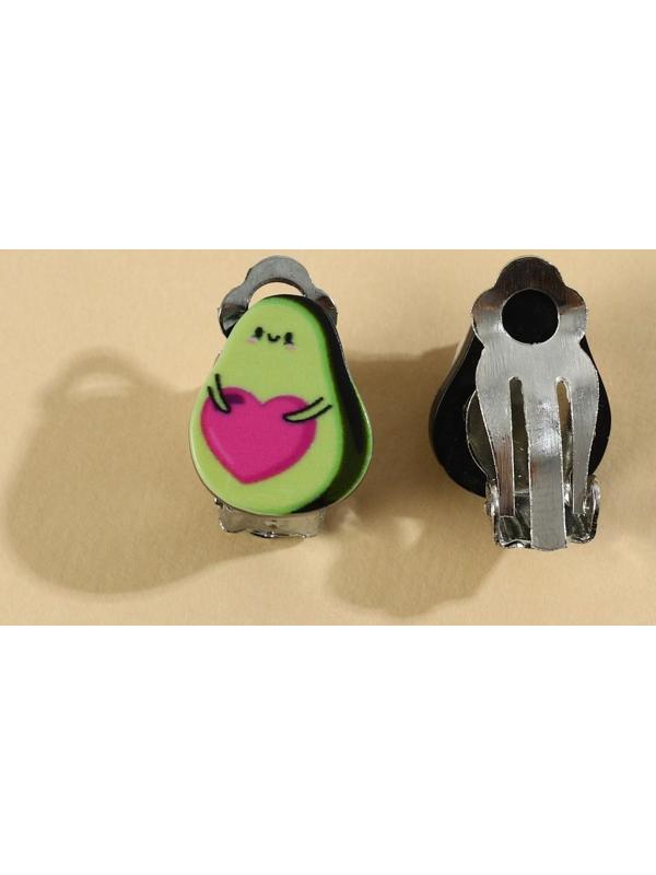 Набор бижутерии «Love» бусы и серьги-клипсы