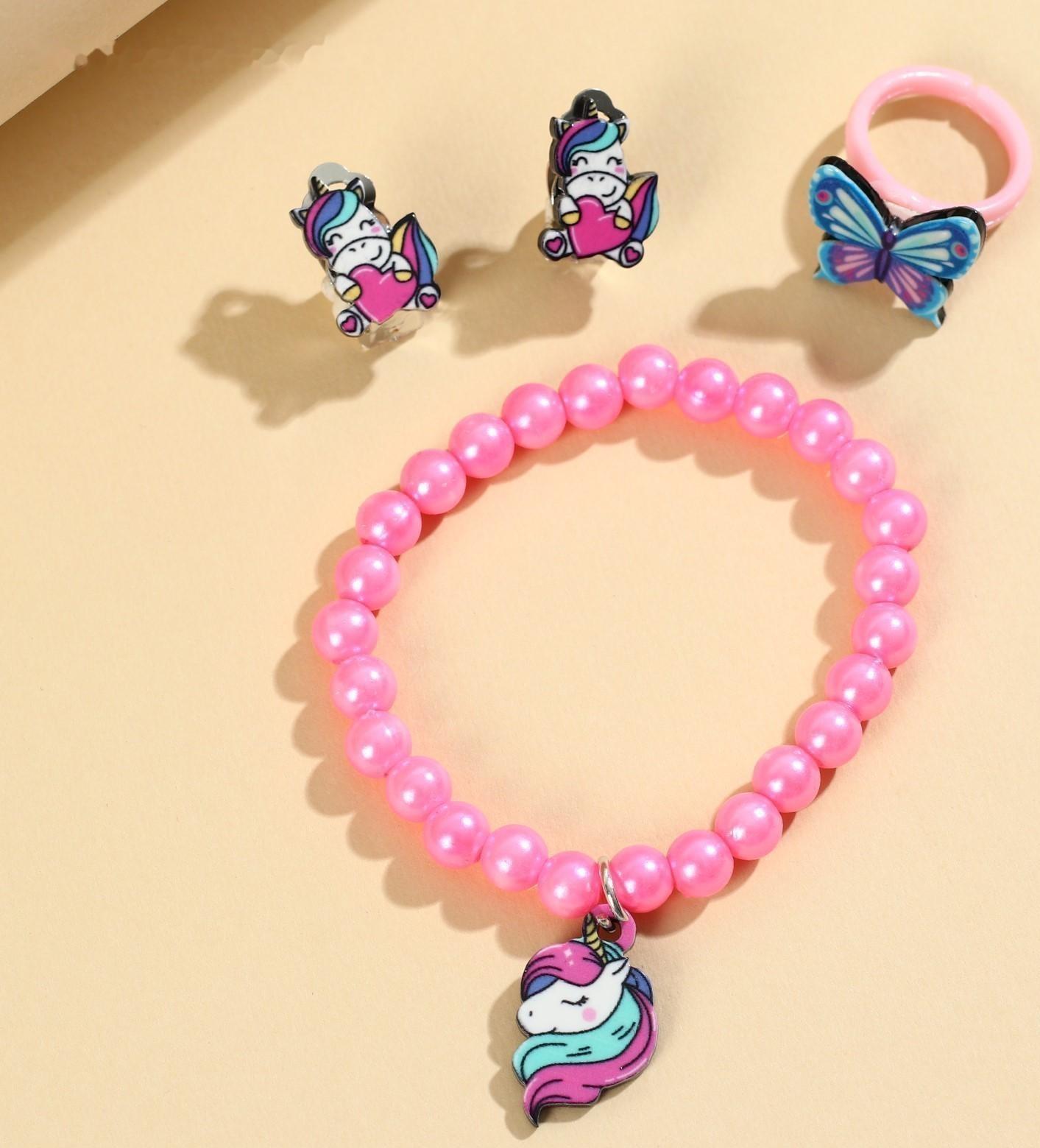 Набор бижутерии «Улыбайся и мечтай » браслет, серьги, кольцо