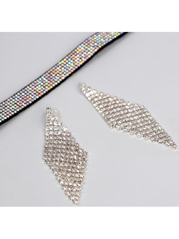 Карнавальный набор «Неотразима» (ободок+чокер+серьги)