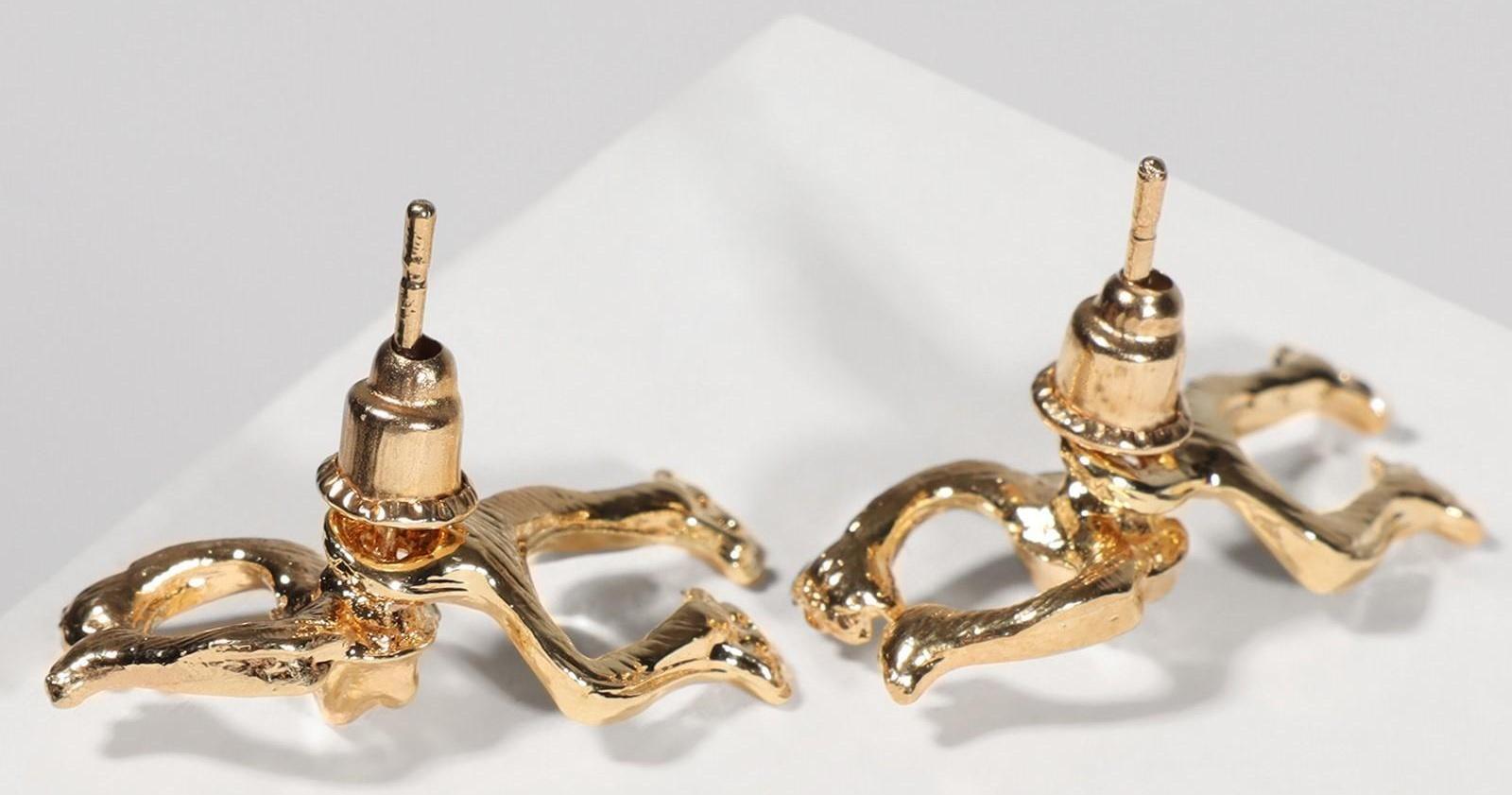 Серьги металл 