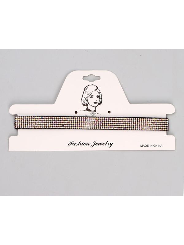 Карнавальный аксессуар- чокер со стразами