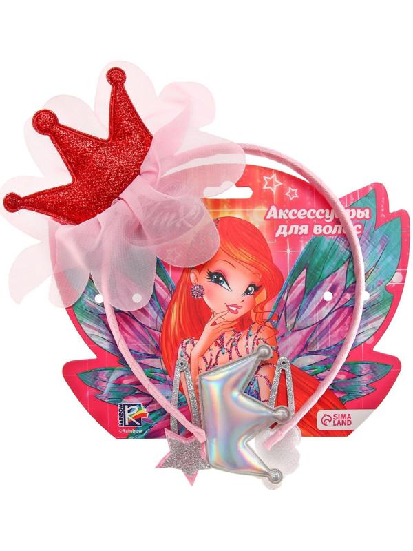 Аксессуары для волос, ободок, заколки 3 шт, WINX