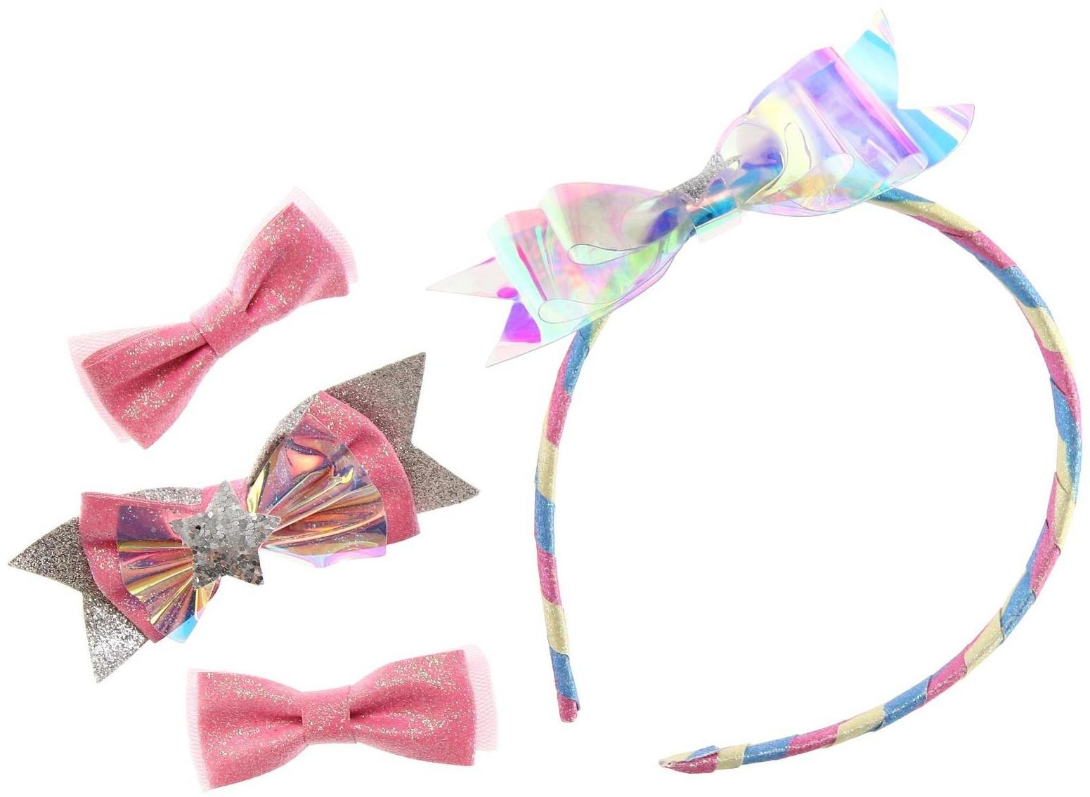 Аксессуары для волос, ободок, заколки 3 шт, WINX