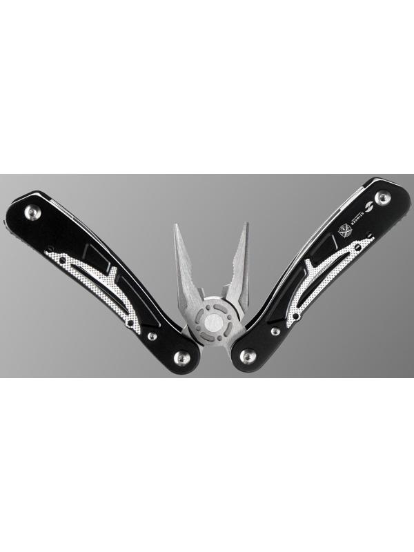 Мультитул Stinger с нейлоновым чехлом, 13 функций, сталь, алюминий, серебристо-чёрный
