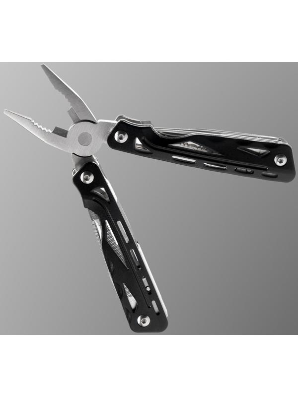 Мультитул Stinger с нейлоновым чехлом, 9 функций, сталь, алюминий, серебристо-чёрный