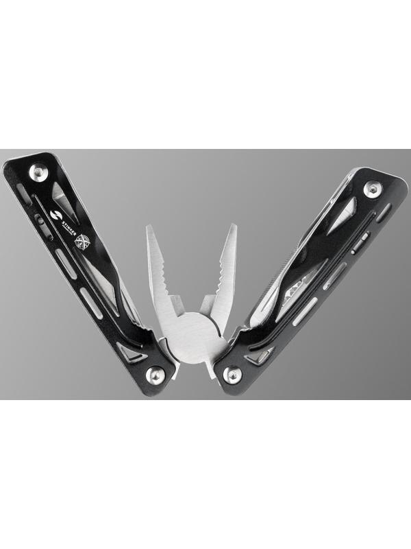 Мультитул Stinger с нейлоновым чехлом, 9 функций, сталь, алюминий, серебристо-чёрный