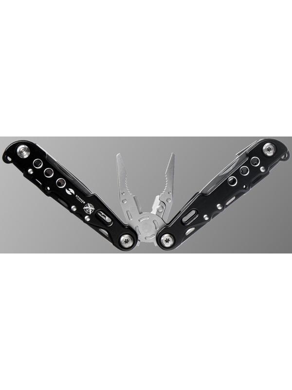 Мультитул Stinger с нейлоновым чехлом, 9 функций, сталь, алюминий, чёрный