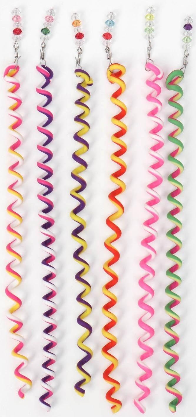 Декор для волос, спираль 1 шт, 25 см, цвет МИКС