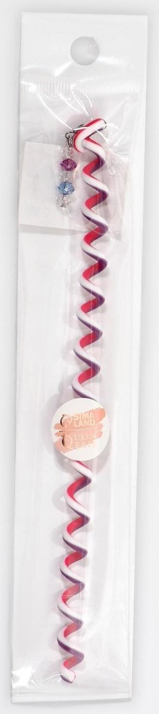 Декор для волос, спираль 1 шт, 25 см, цвет МИКС