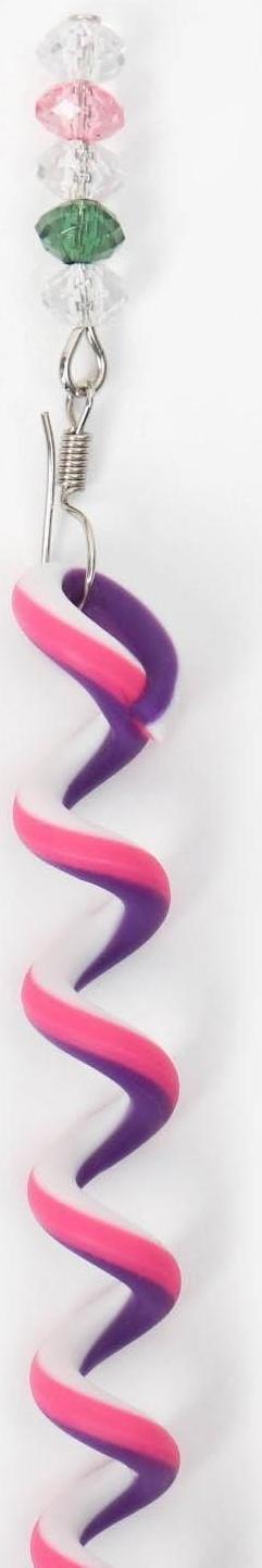 Декор для волос, спираль 1 шт, 25 см, цвет МИКС