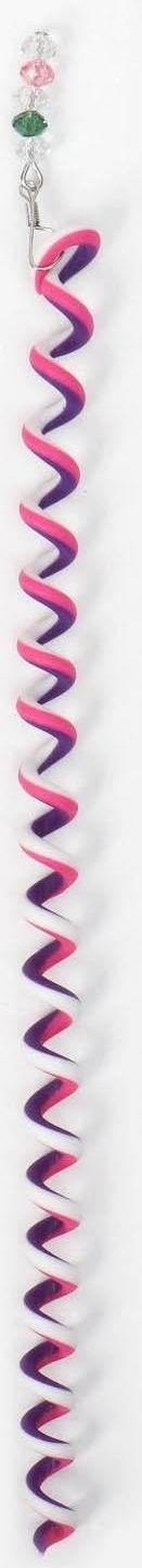 Декор для волос, спираль 1 шт, 25 см, цвет МИКС