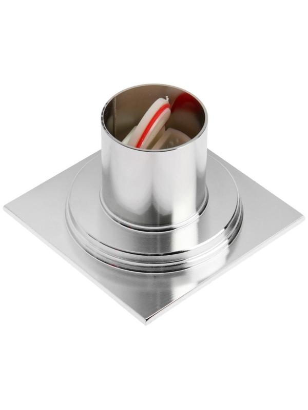 Трап AFLORN AF10510-10, d=50 мм, вертикальный, 100х100 мм, латунь, хром