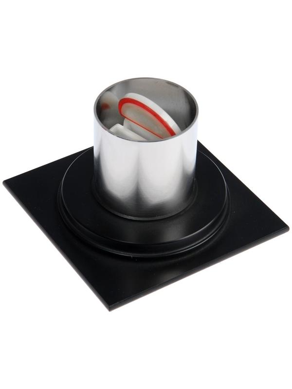 Трап AFLORN AF10510F-10, d=50 мм, вертикальный, 100х100 мм, латунь, черный