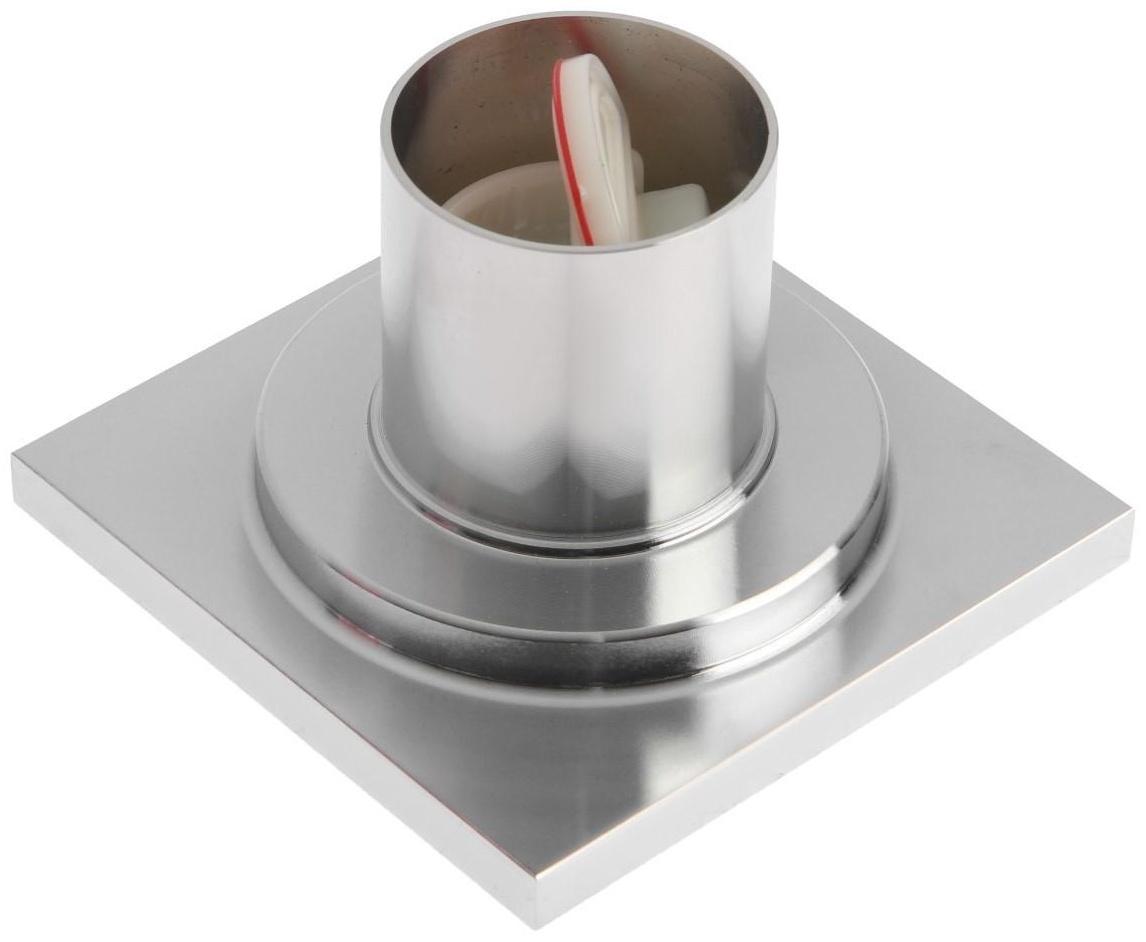 Трап AFLORN AF10610-10, d=50 мм, вертикальный, 100х100 мм, латунь, хром