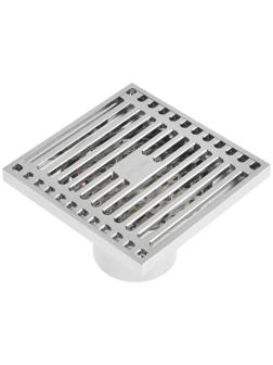 Трап AFLORN AF10610-10, d=50 мм, вертикальный, 100х100 мм, латунь, хром