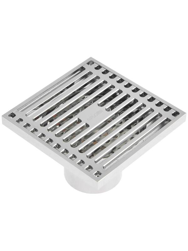 Трап AFLORN AF10610-10, d=50 мм, вертикальный, 100х100 мм, латунь, хром