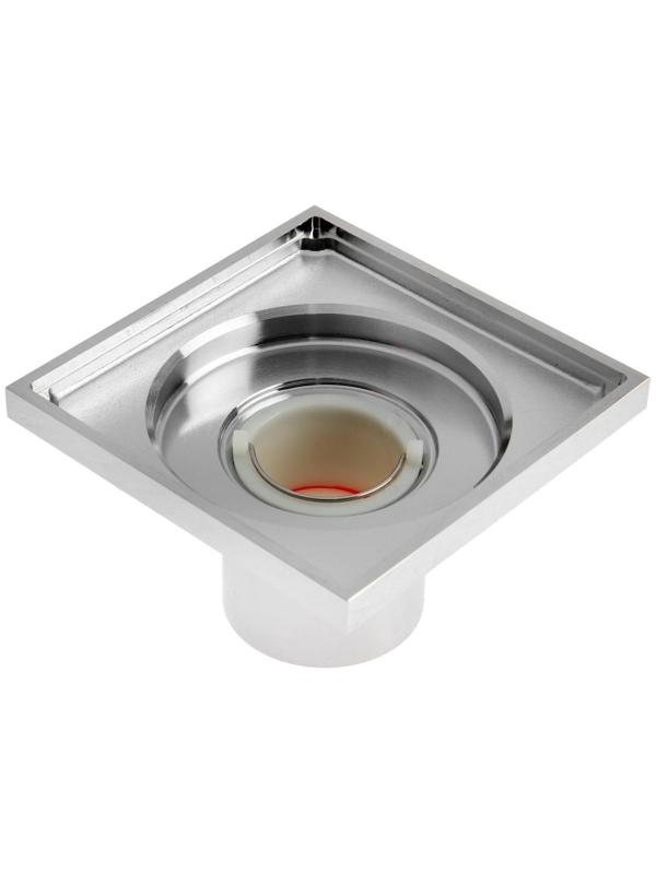 Трап AFLORN AF10610-10, d=50 мм, вертикальный, 100х100 мм, латунь, хром