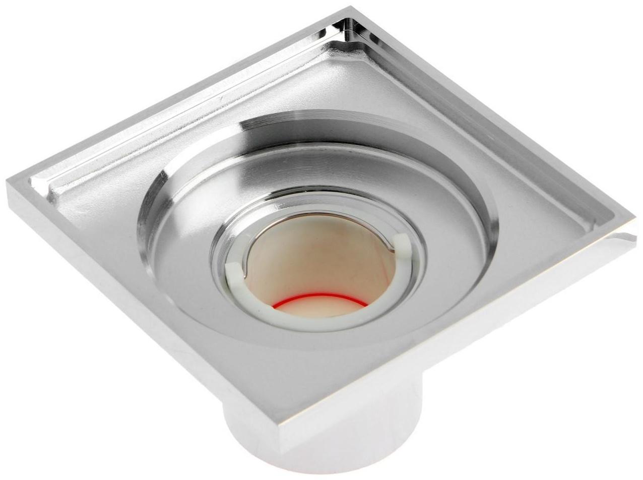 Трап AFLORN AF10710-10, d=50 мм, вертикальный, 100х100 мм, латунь, хром