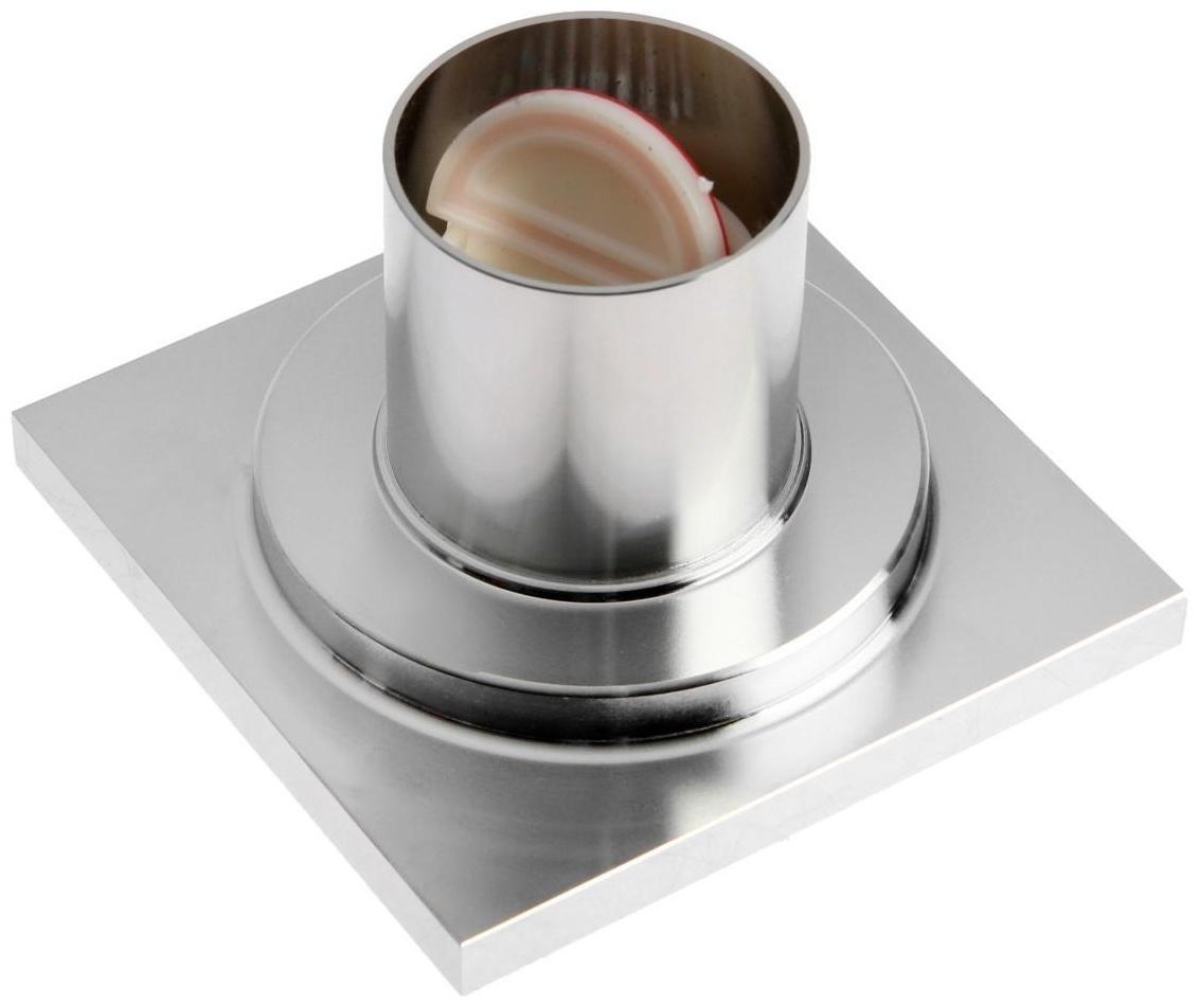 Трап AFLORN AF10710-10, d=50 мм, вертикальный, 100х100 мм, латунь, хром