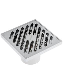 Трап AFLORN AF10710-10, d=50 мм, вертикальный, 100х100 мм, латунь, хром