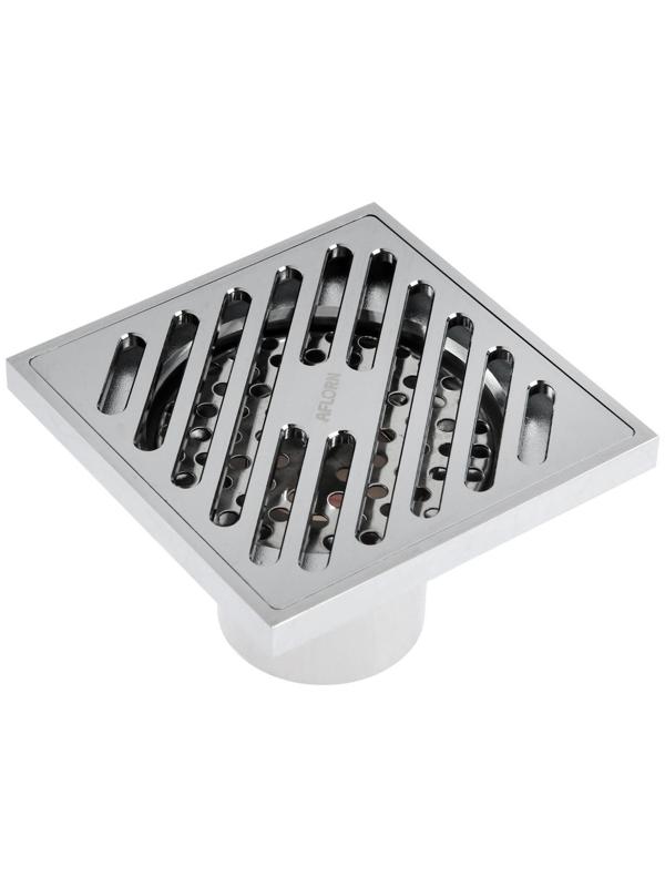 Трап AFLORN AF10710-10, d=50 мм, вертикальный, 100х100 мм, латунь, хром