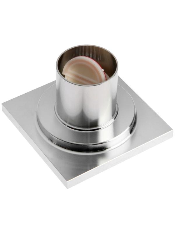 Трап AFLORN AF10710-10, d=50 мм, вертикальный, 100х100 мм, латунь, хром