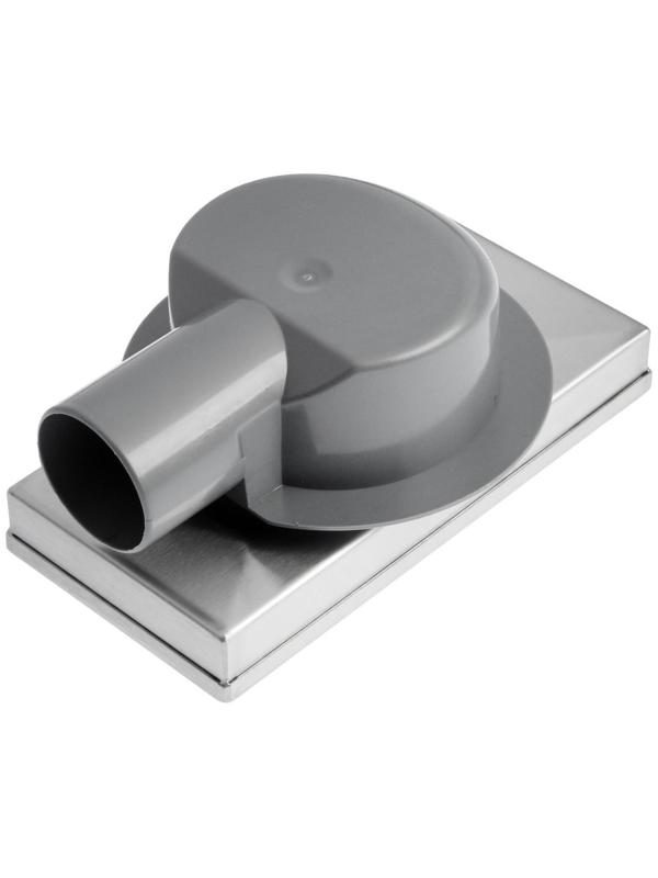 Трап AFLORN AF20410-20,d=50 мм,горизонтальный,c флaнцeм своб.вращ.360°,100х200мм,нерж.сталь