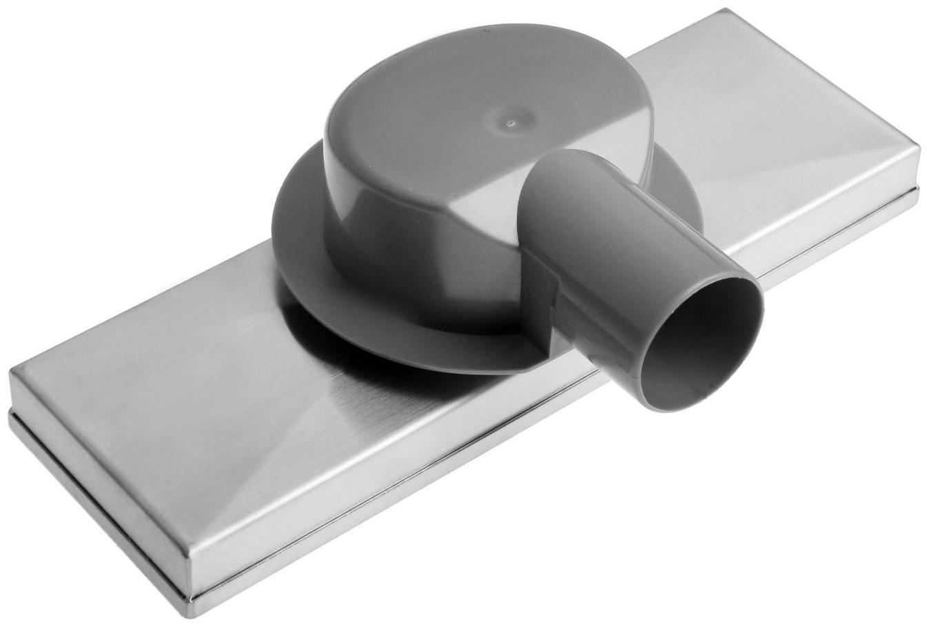 Трап AFLORN AF20410-30,d=50 мм,горизонтальный,c флaнцeм своб.вращ.360°,100х300мм,нерж.сталь