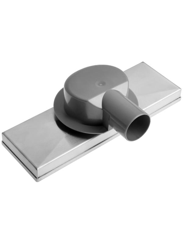 Трап AFLORN AF20410-30,d=50 мм,горизонтальный,c флaнцeм своб.вращ.360°,100х300мм,нерж.сталь