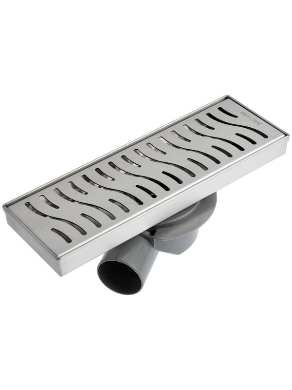 Трап AFLORN AF20410-30,d=50 мм,горизонтальный,c флaнцeм своб.вращ.360°,100х300мм,нерж.сталь