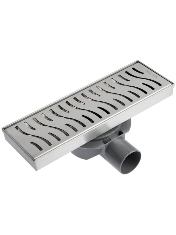 Трап AFLORN AF20410-30,d=50 мм,горизонтальный,c флaнцeм своб.вращ.360°,100х300мм,нерж.сталь