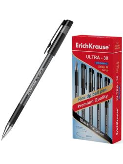 Ручка шариковая ErichKrause ULTRA-30 Original, узел 0.7 мм, чернила чёрные, длина письма 1000 метров