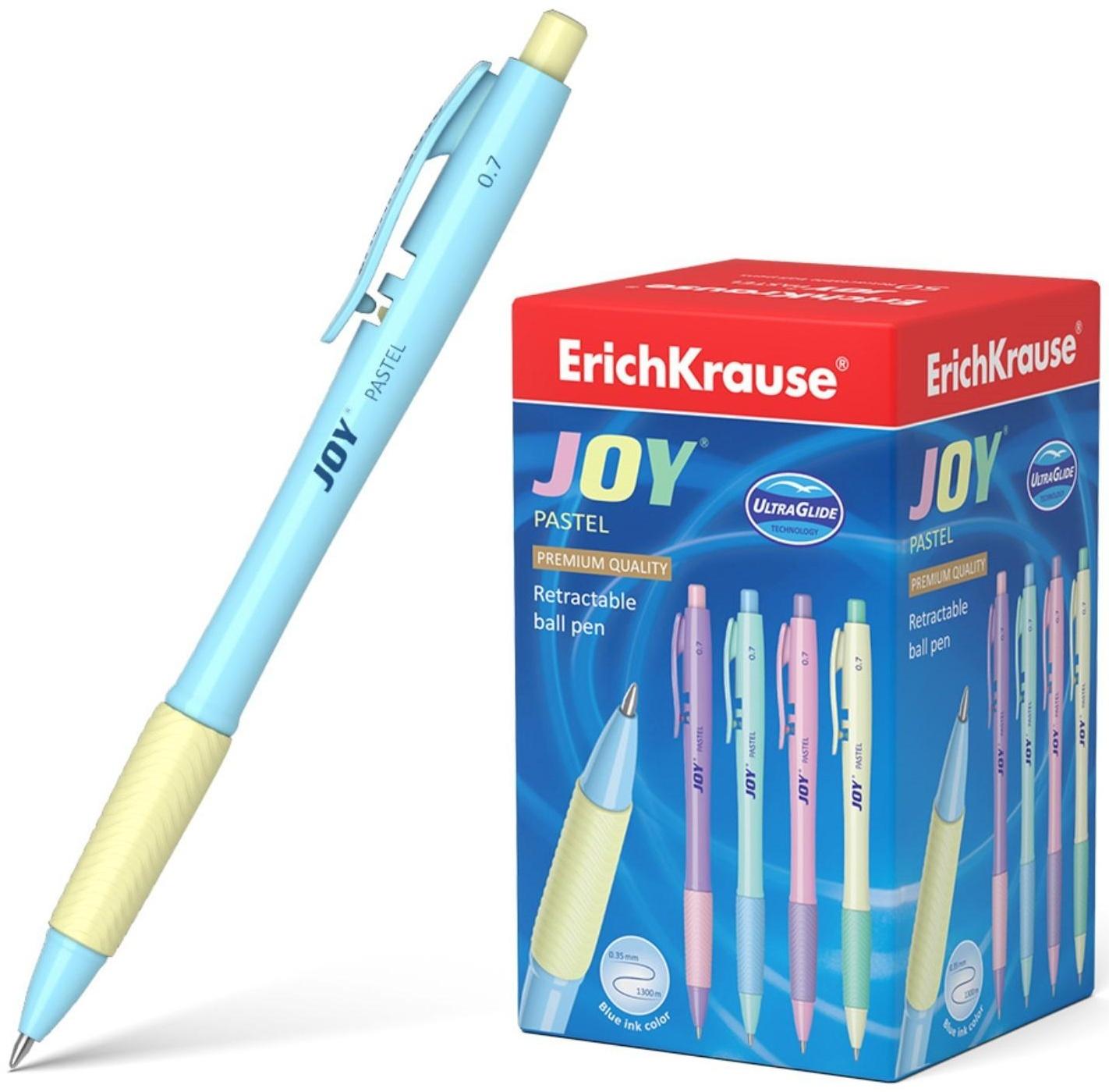 Ручка шариковая автоматическая ErichKrause JOY Pastel, 