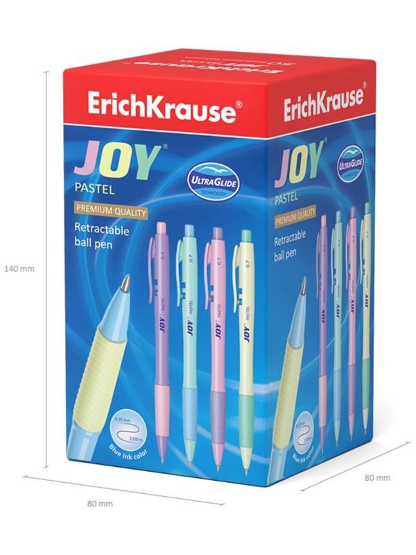 Ручка шариковая автоматическая ErichKrause JOY Pastel, 