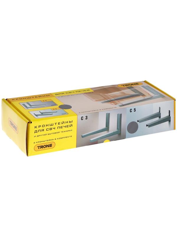 Кронштейн Trone С 5, для микроволновой печи, фиксированный, до 40 кг, 305 мм, металлик