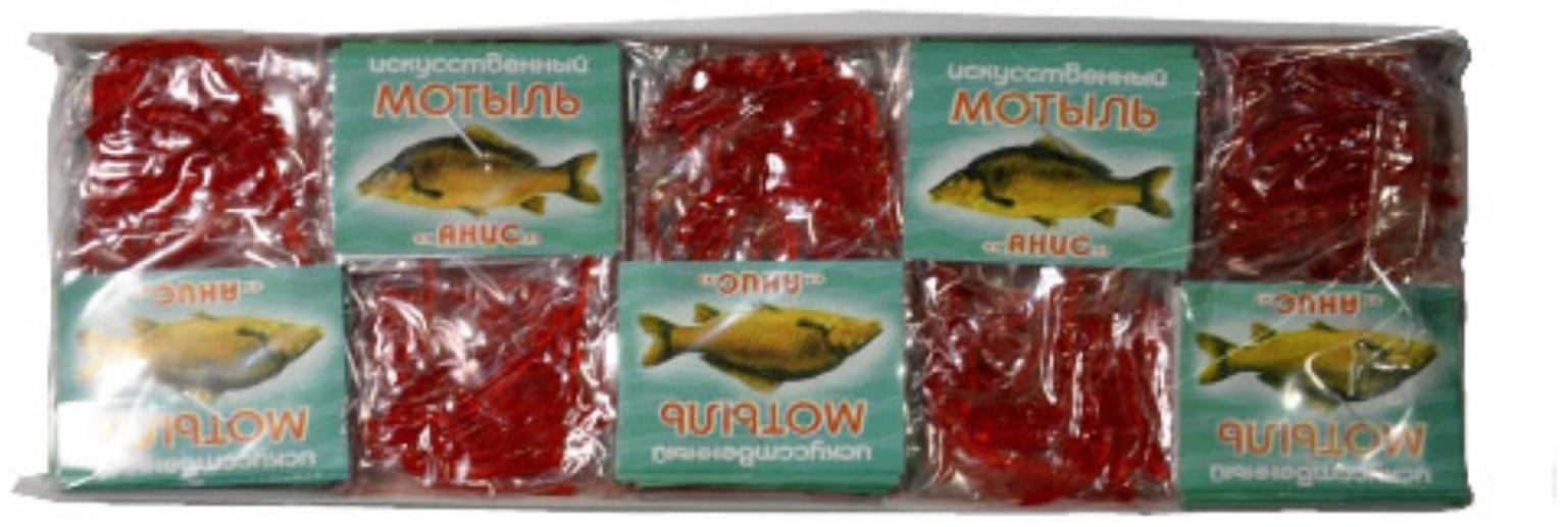 Наживка искусственная Мотыль, вкус Анис