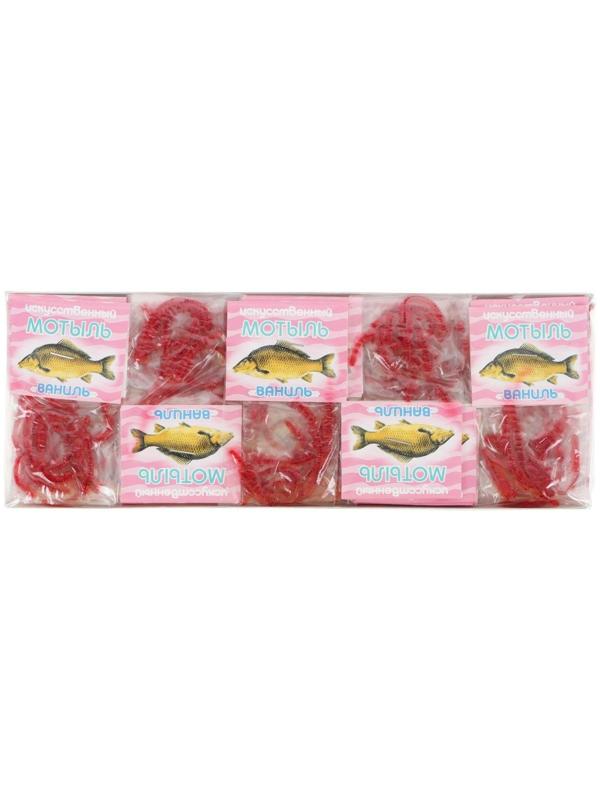 Наживка искусственная «Мотыль» «Ваниль»