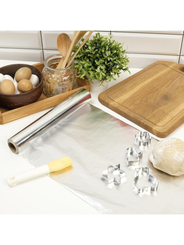 Фольга пищевая алюминиевая , 29 см х 50 м, 9 мкм