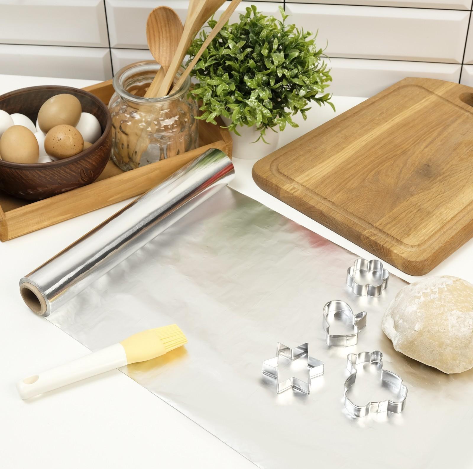 Фольга пищевая алюминиевая , 29 см х 150 м, 9 мкм