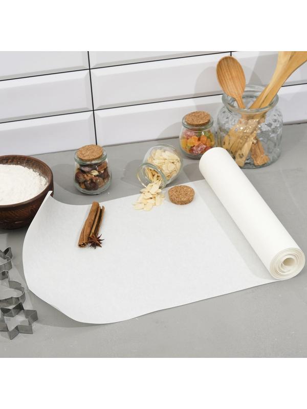 Пергамент белёный для выпечки, 30 см х 100 м