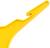 Вешалка для  одежды, 19 х 14 х 0,4 см, желтая
