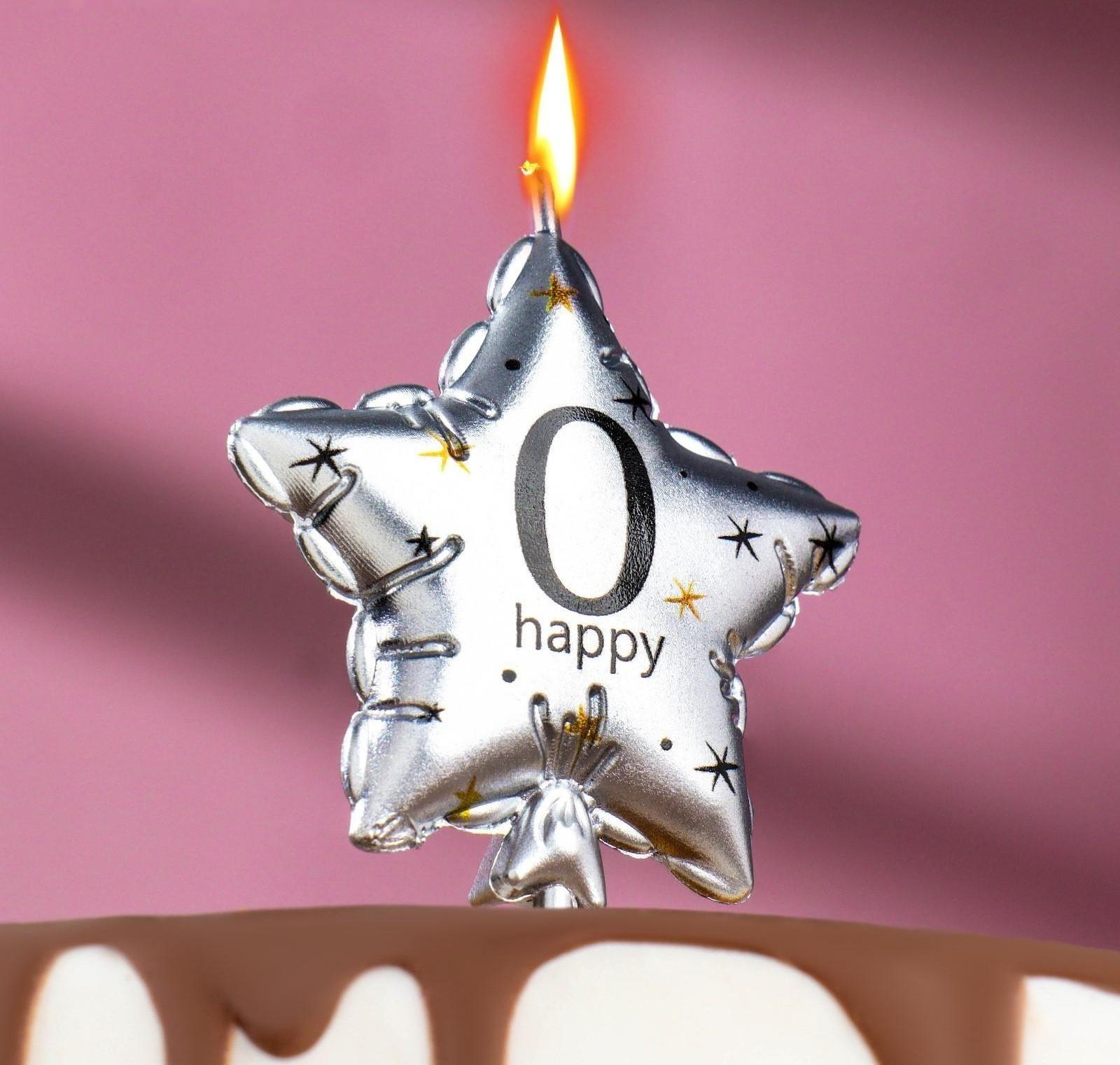 Свеча в торт на шпажке 