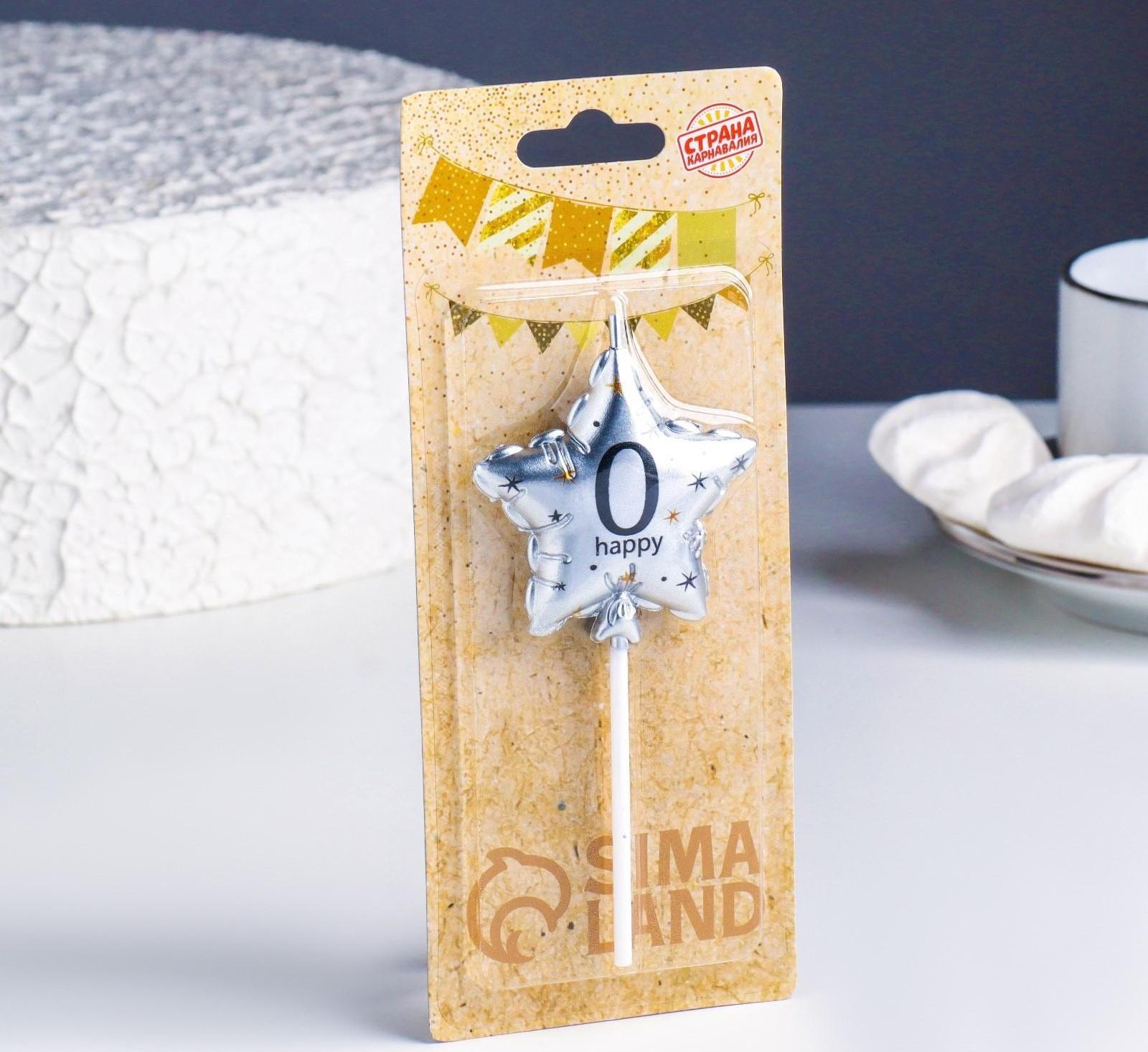 Свеча в торт на шпажке 