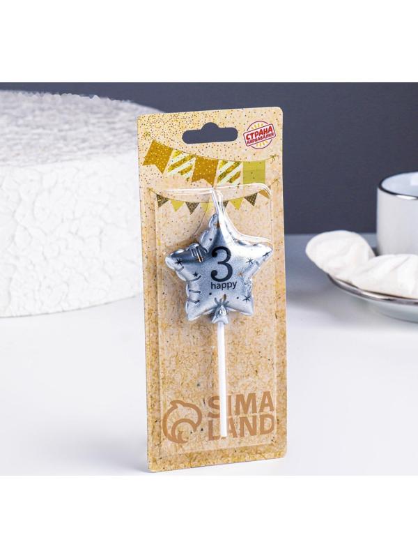 Свеча в торт на шпажке 